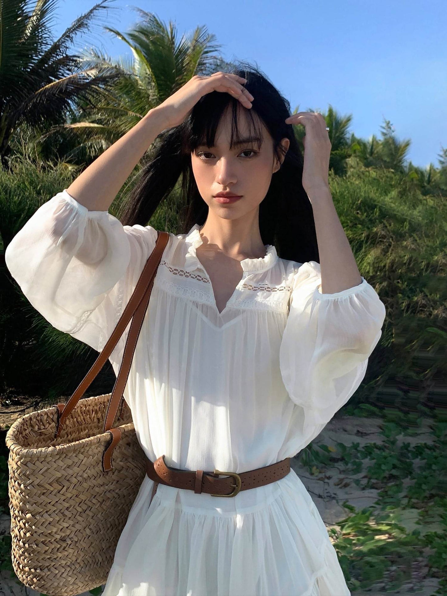 Vestido Camisa Blanco Estilo Francés - Chic y Cómodo Vestido