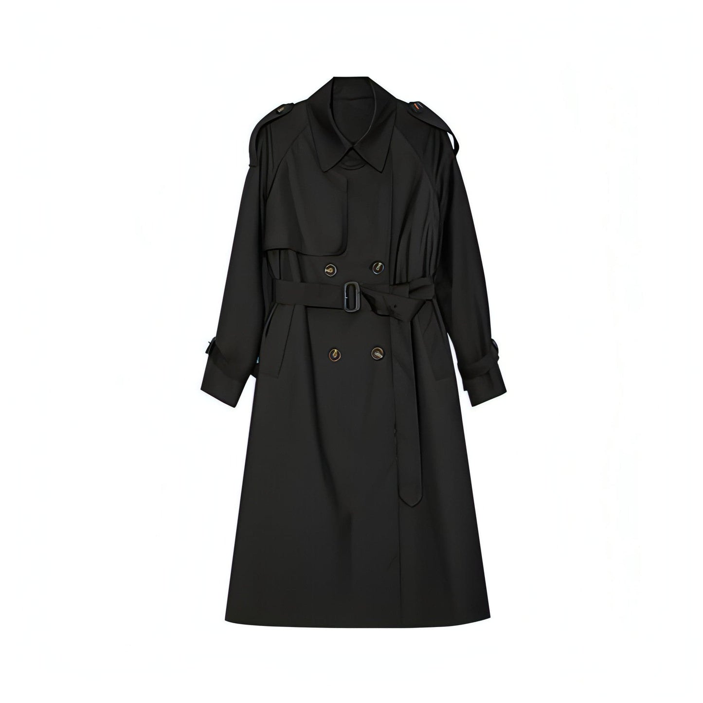 Abrigo Trench Melton - Elegante Doble Botonadura