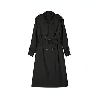 Abrigo Trench Melton - Elegante Doble Botonadura