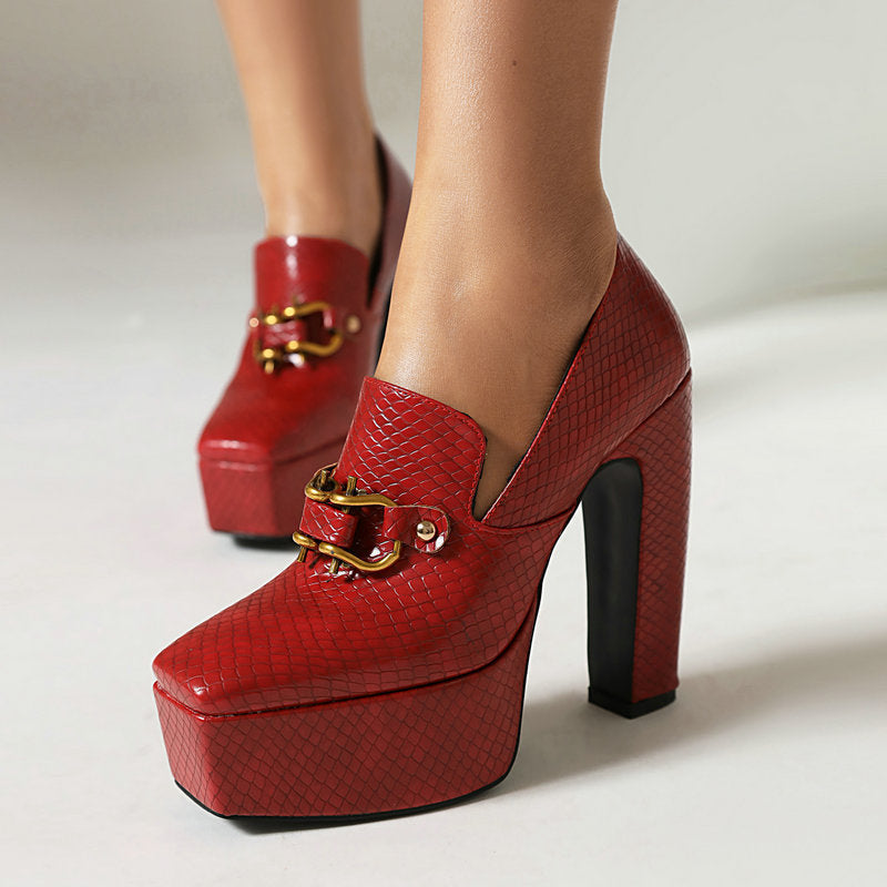 Alessia - Confiado Tacones Plataforma