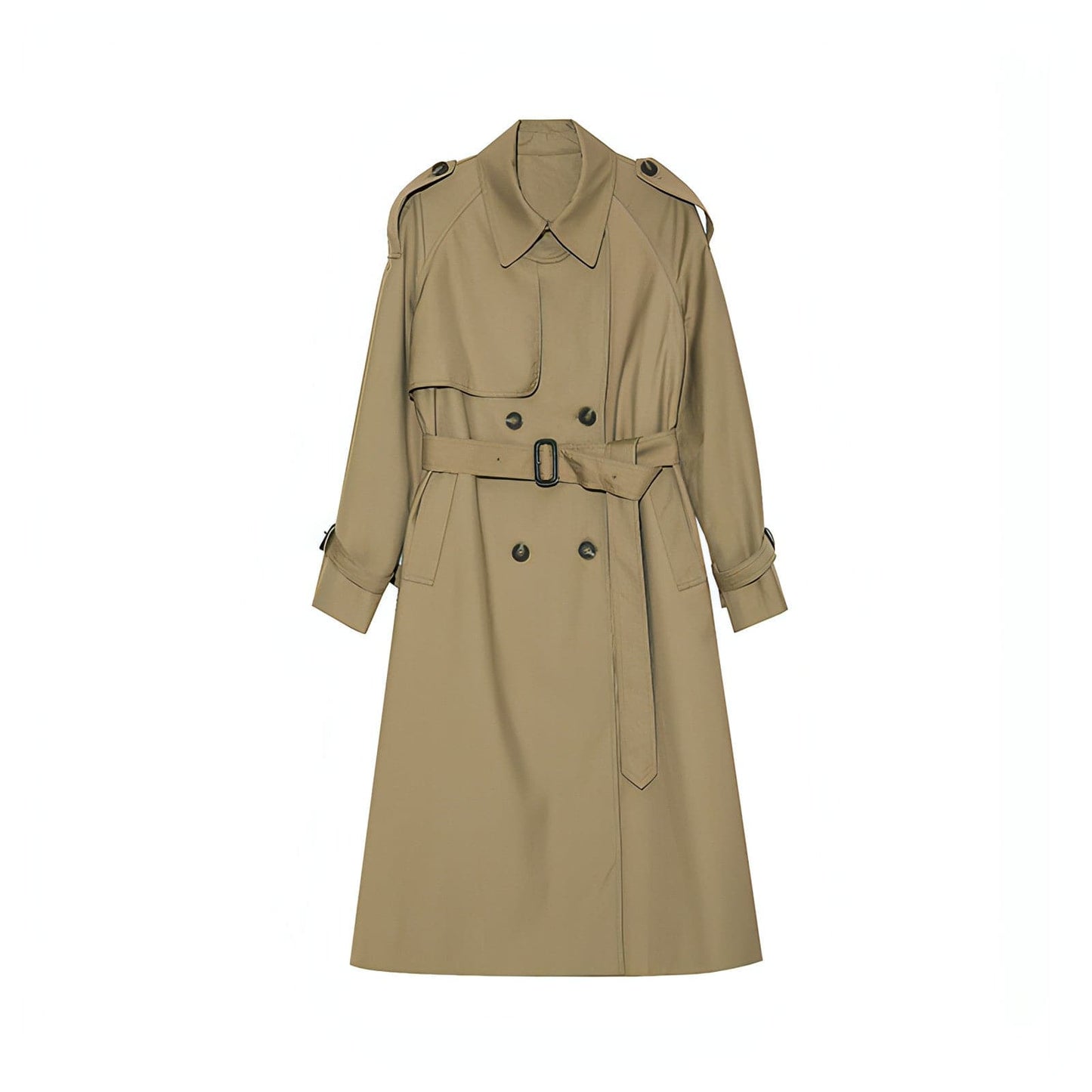 Abrigo Trench Melton - Elegante Doble Botonadura