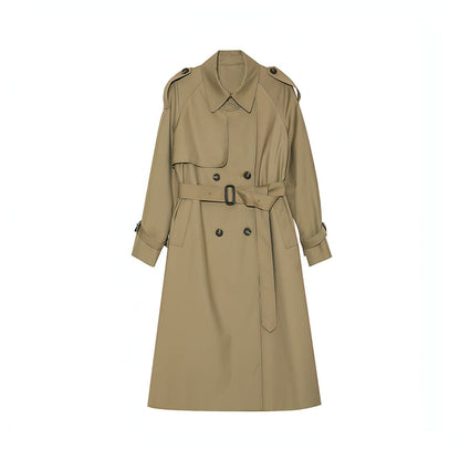 Abrigo Trench Melton - Elegante Doble Botonadura
