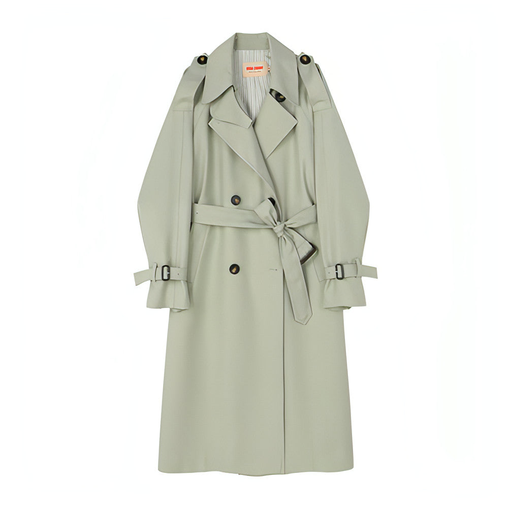 Trench Coat Británico de Largo Medio