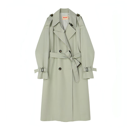 Trench Coat Británico de Largo Medio
