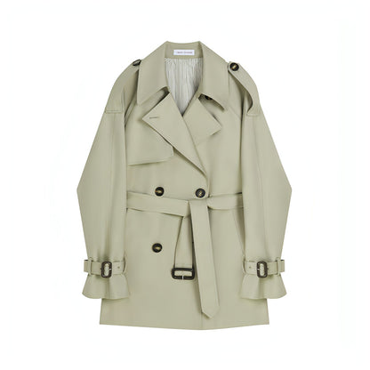 Trench Coat Británico de Largo Medio