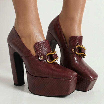 Alessia - Confiado Tacones Plataforma
