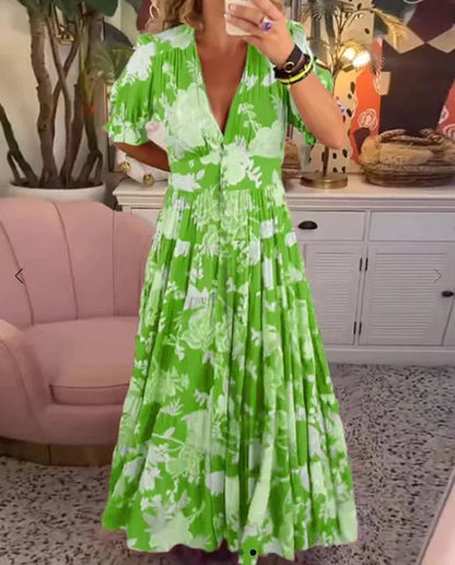 Vellené — Vestido Maxi Floral Botanical Bloom