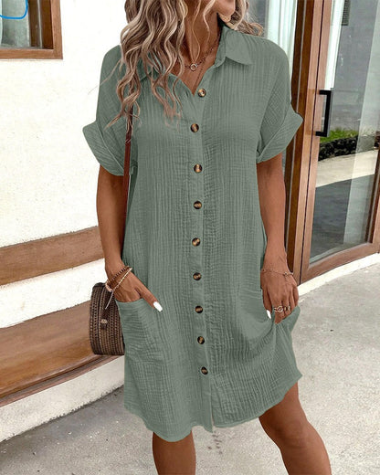Linnae — Vestido Midi de Lino para Mujeres