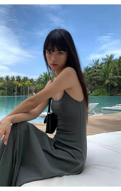 Vestido Maxi de Tirantes de Verano