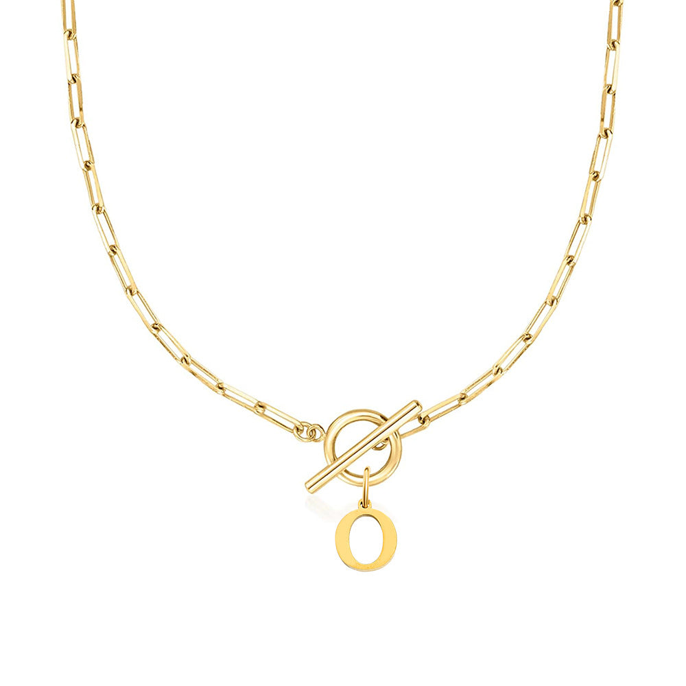 Collar Inicial — Cadena de Clip de Papel