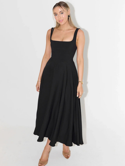 Melis Grace — Vestido Midi Elegante para Mujeres