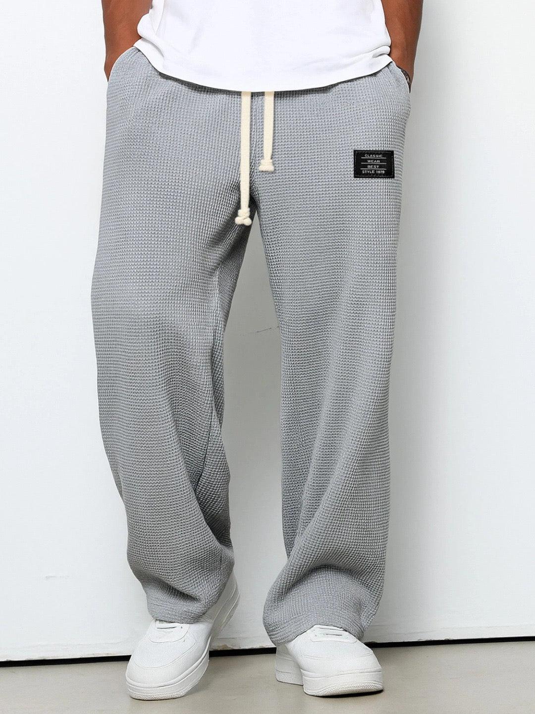 Nino - Cómodos Pantalones Anchos para Hombre con Cintura Ajustable