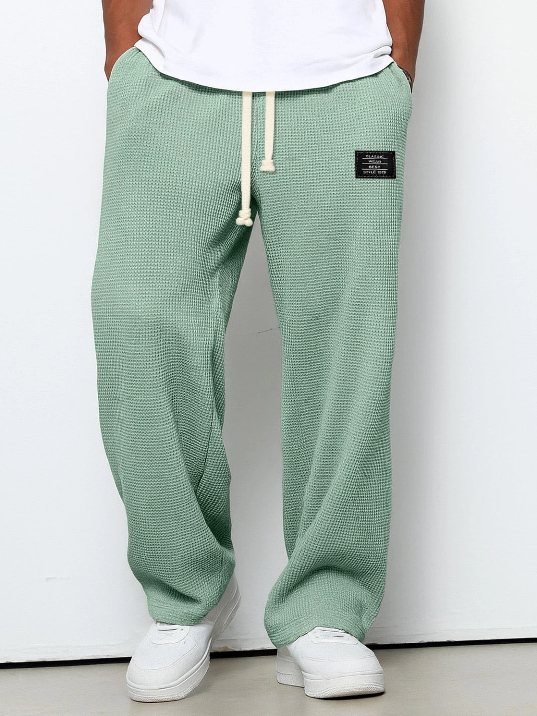 Nino - Cómodos Pantalones Anchos para Hombre con Cintura Ajustable