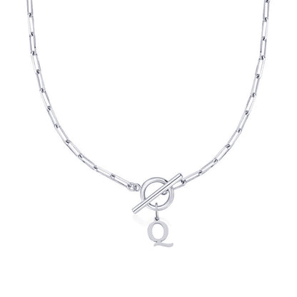 Collar Inicial — Cadena de Clip de Papel