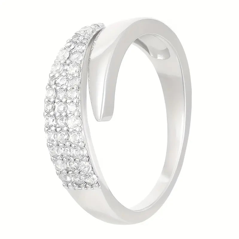 Anillo de Solidaridad Brillante — Ajustable en Oro