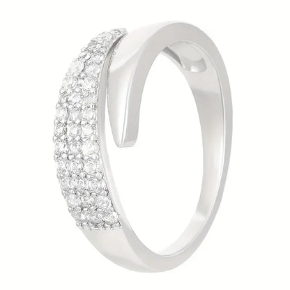 Anillo de Solidaridad Brillante — Ajustable en Oro