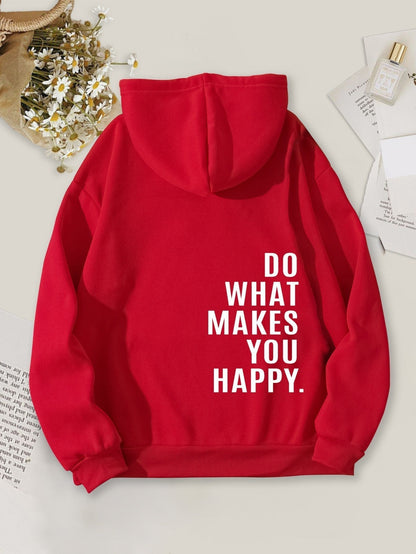Sudadera con Capucha “Haz lo que te hace feliz” Lunira