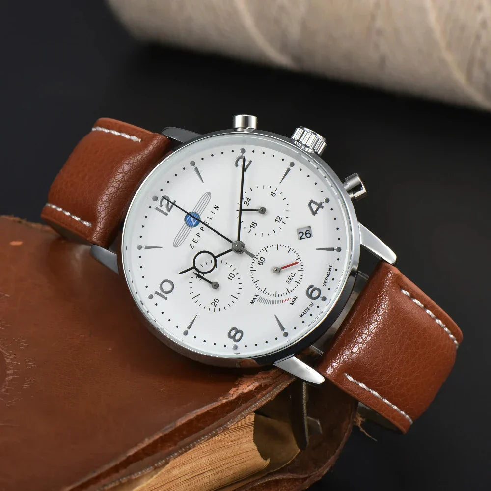 Reloj Cronógrafo Ardenfort Classic — Con Correa de Cuero