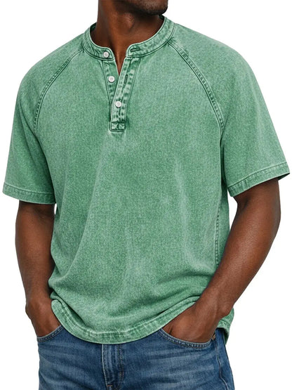 Pedro — Camisa de Hombre de Botones Vintage