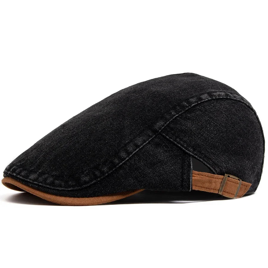 Thijs | Gorra plana de denim premium