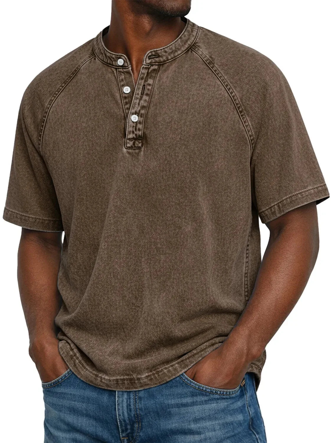 Pedro — Camisa de Hombre de Botones Vintage