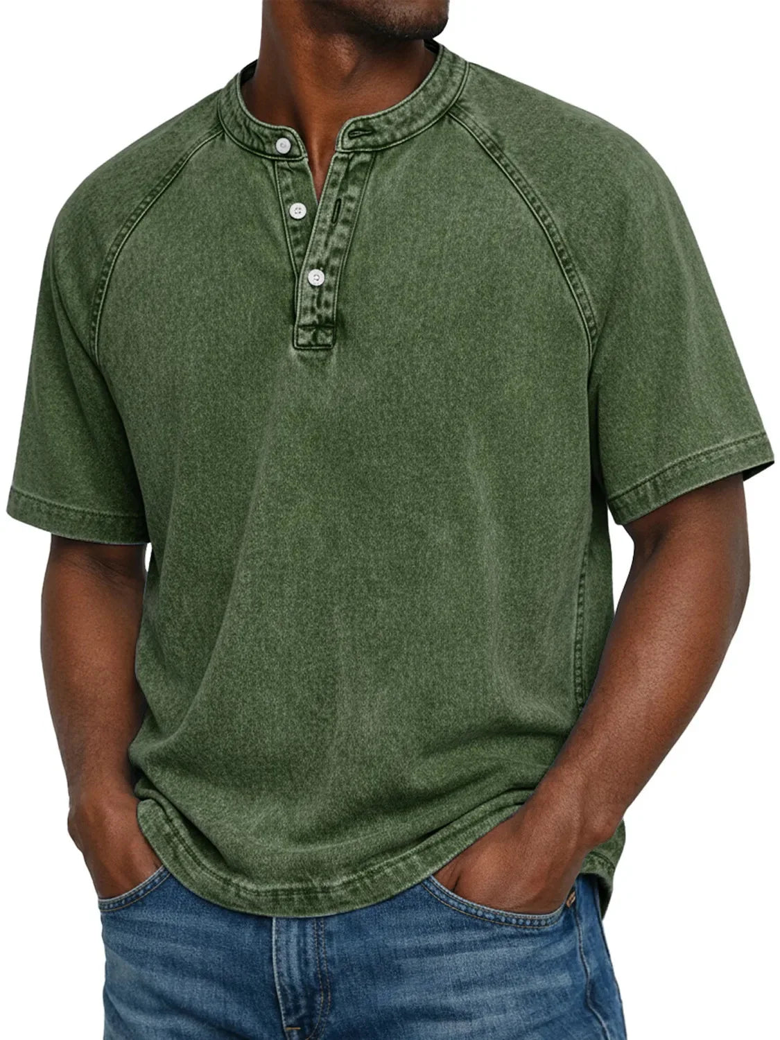 Pedro — Camisa de Hombre de Botones Vintage