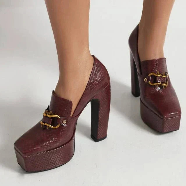 Alessia - Confiado Tacones Plataforma