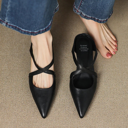 Mules de Cuero Genuino Aluna