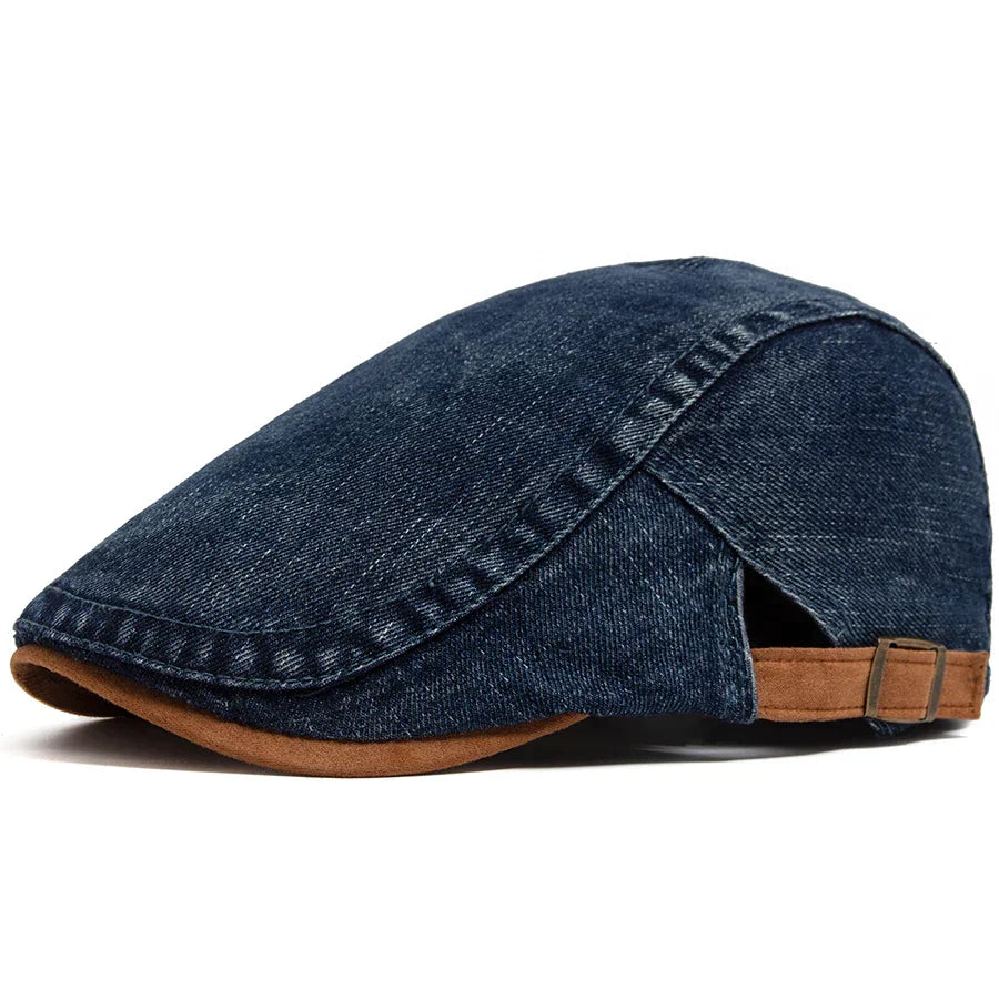Thijs | Gorra plana de denim premium