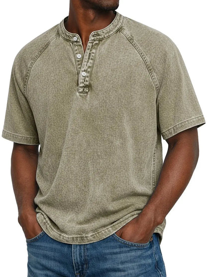 Pedro — Camisa de Hombre de Botones Vintage