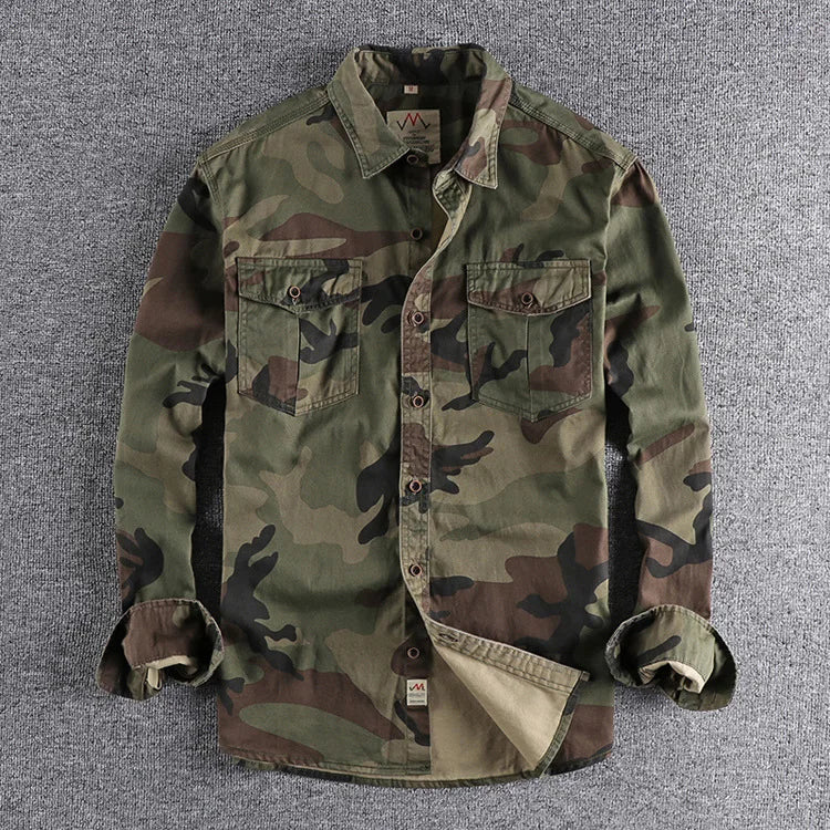 Camisa de Botón de Algodón CoreOps