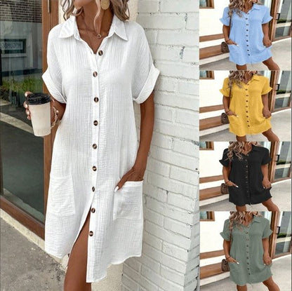 Linnae — Vestido Midi de Lino para Mujeres
