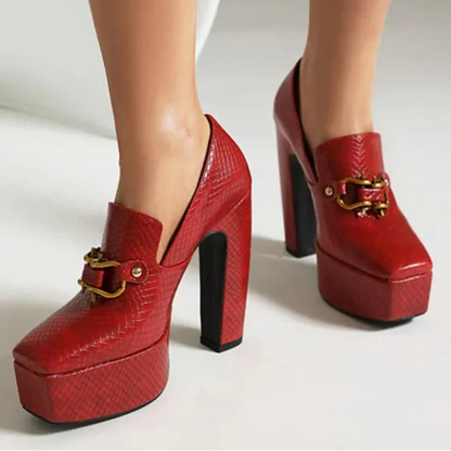 Alessia - Confiado Tacones Plataforma