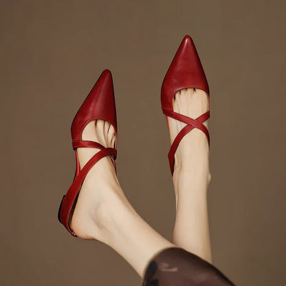 Mules de Cuero Genuino Aluna