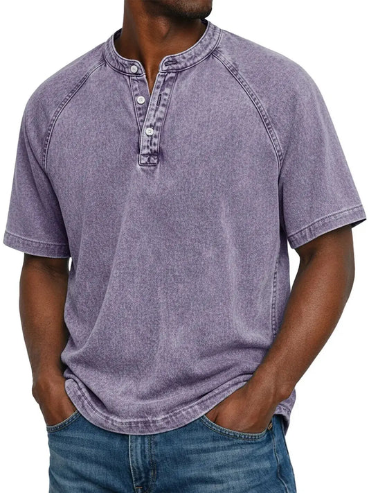 Pedro — Camisa de Hombre de Botones Vintage