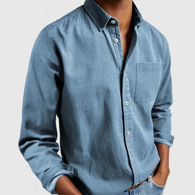 Camisa Cómoda para Hombre — Ajuste Relajado con Botones
