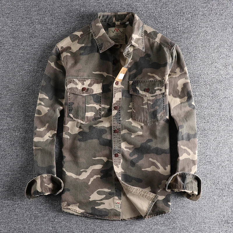 Camisa de Botón de Algodón CoreOps
