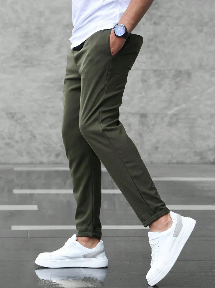 Pantalones Stretch Premium Renato — Ajuste Slim de Algodón
