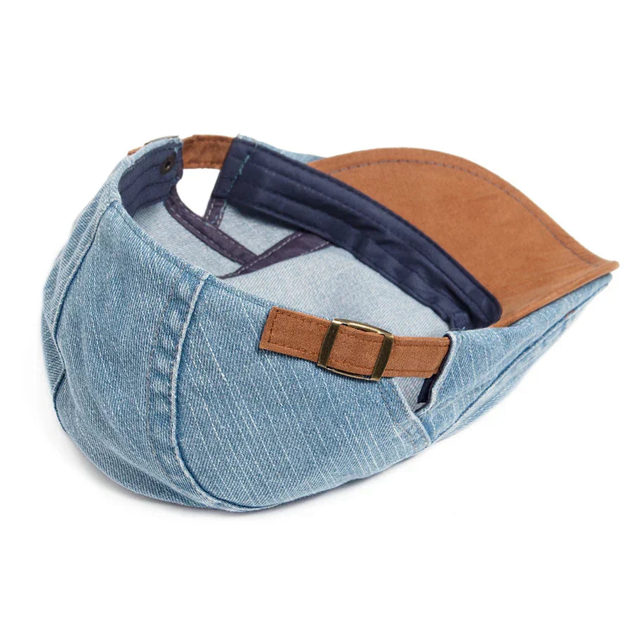 Thijs | Gorra plana de denim premium