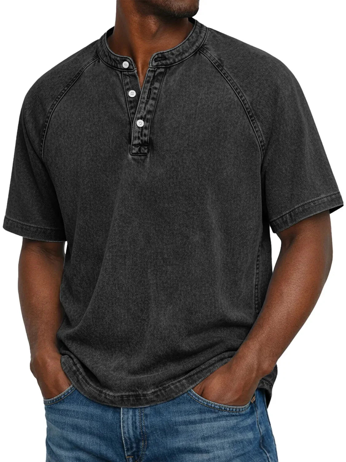 Pedro — Camisa de Hombre de Botones Vintage