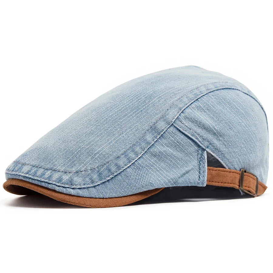 Thijs | Gorra plana de denim premium