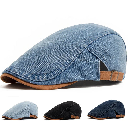 Thijs | Gorra plana de denim premium