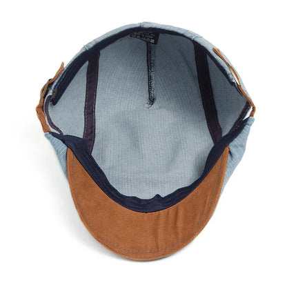 Thijs | Gorra plana de denim premium