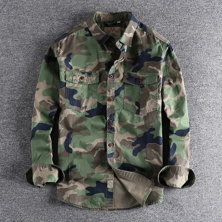 Camisa de Botón de Algodón CoreOps