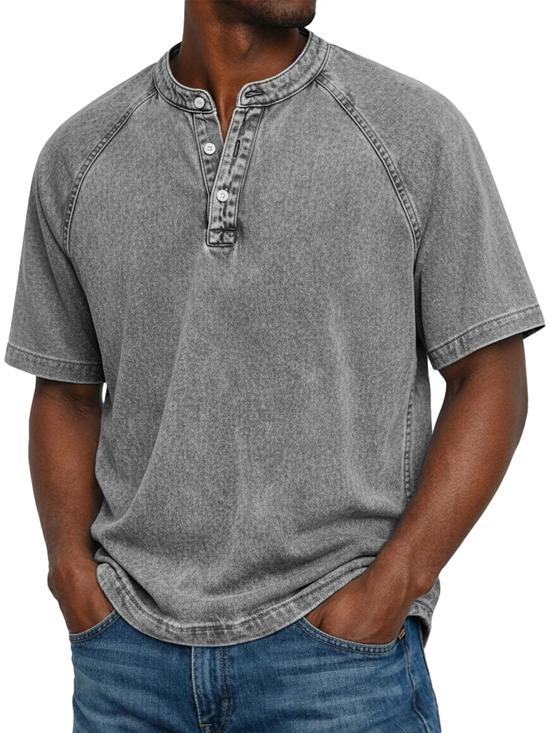 Pedro — Camisa de Hombre de Botones Vintage