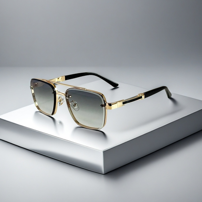 Gafas Aviador Skyline Verge — Montura Cuadrada en Tono
