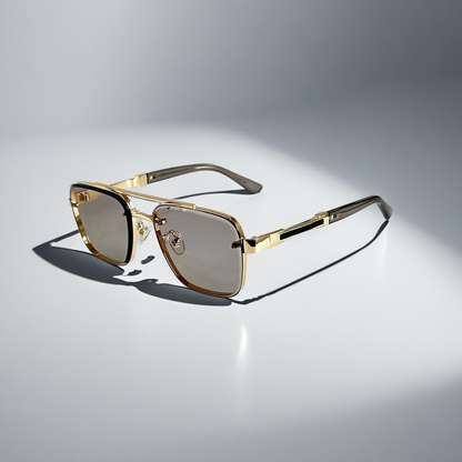 Gafas Aviador Skyline Verge — Montura Cuadrada en Tono