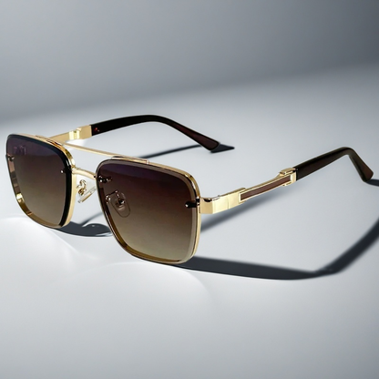 Gafas Aviador Skyline Verge — Montura Cuadrada en Tono