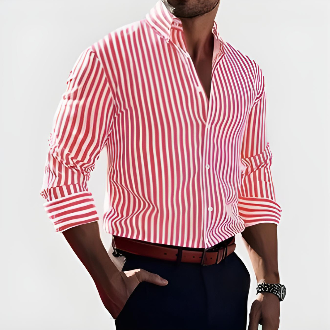 Camisa a Rayas Elegante