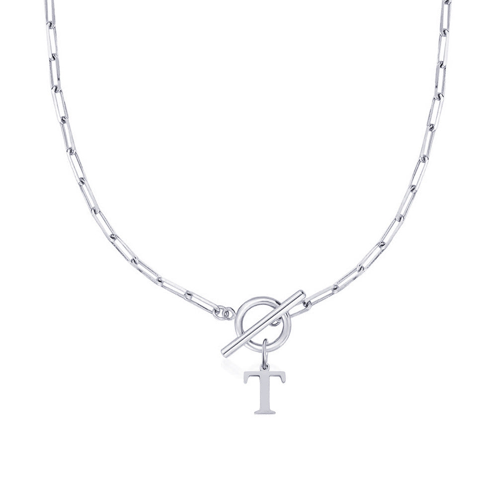 Collar Inicial — Cadena de Clip de Papel